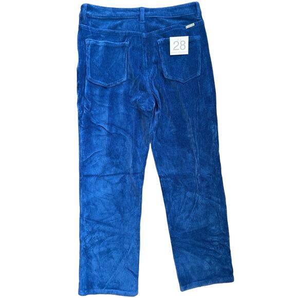 NWT Kancan Corduroy Straight Leg Pant In Blue Size 6 - Picture 4 of 5